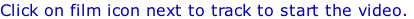Click on film icon next to track to start the video.